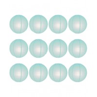 16" Paper Lanterns 'Arctic Blue' Party Pack (12 pieces)